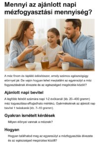 Mennyi az ajánlott napi méz-fogyasztás