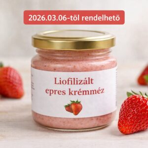 liofilizált epres krémméz