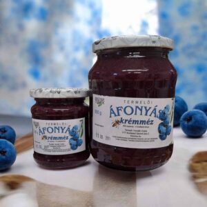 Liofilizált áfonyás krémméz